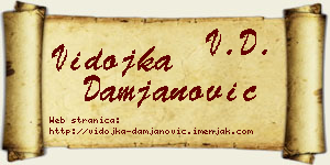Vidojka Damjanović vizit kartica